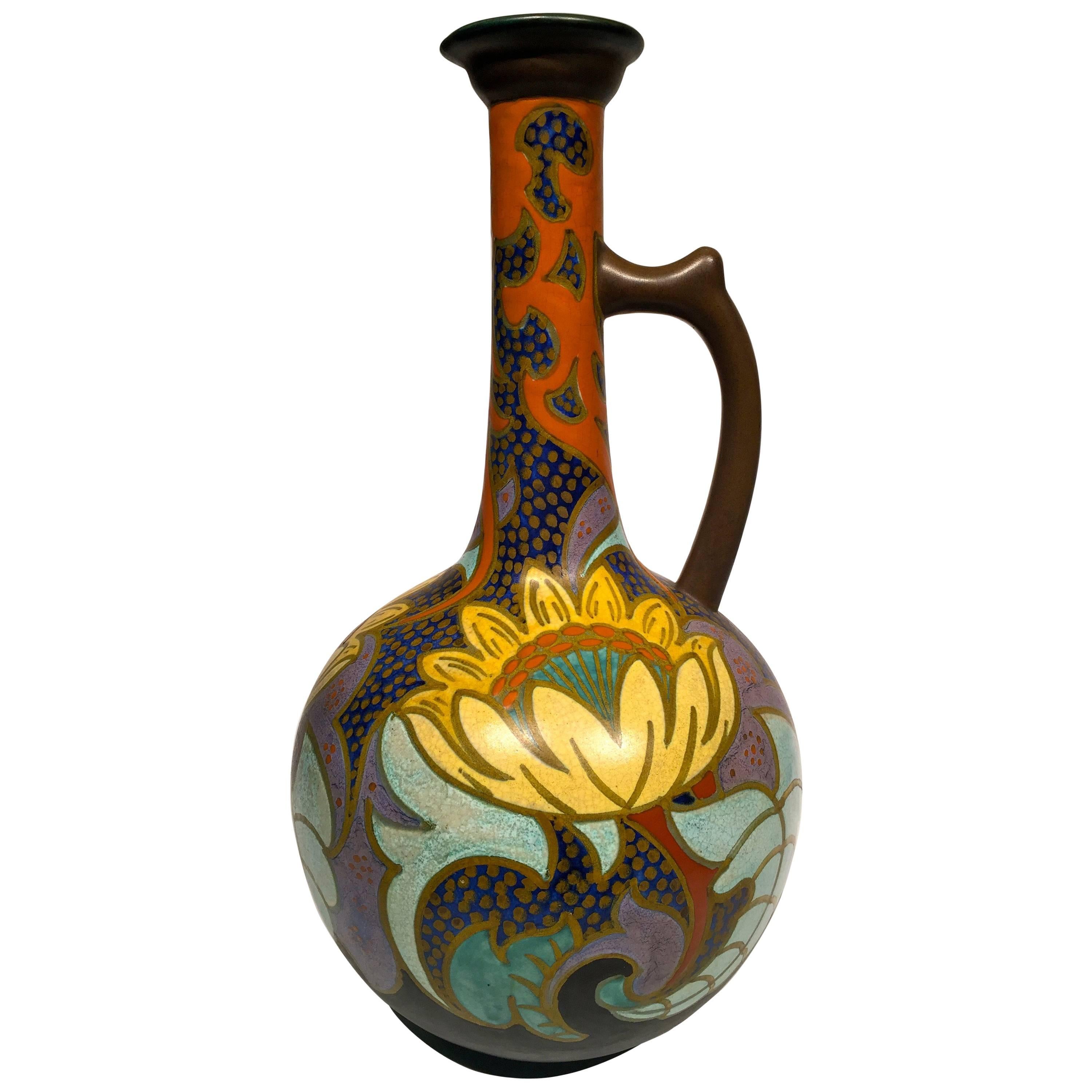 GOUDA Dutch Art Nouveau Ceramic  circa 1900 For Sale
