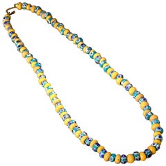 Ancient Phoenician Glass Eye Beads Necklace, Ancient Jewelry