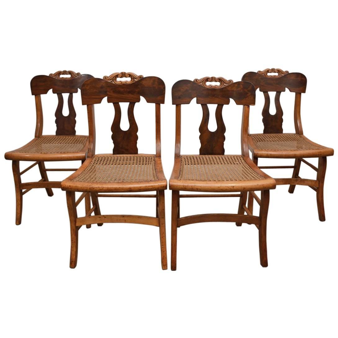 Set of Four Late Federal Dining Chairs