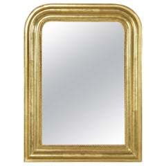 Small Scale 19th Century French Louis Philippe Giltwood Mirror