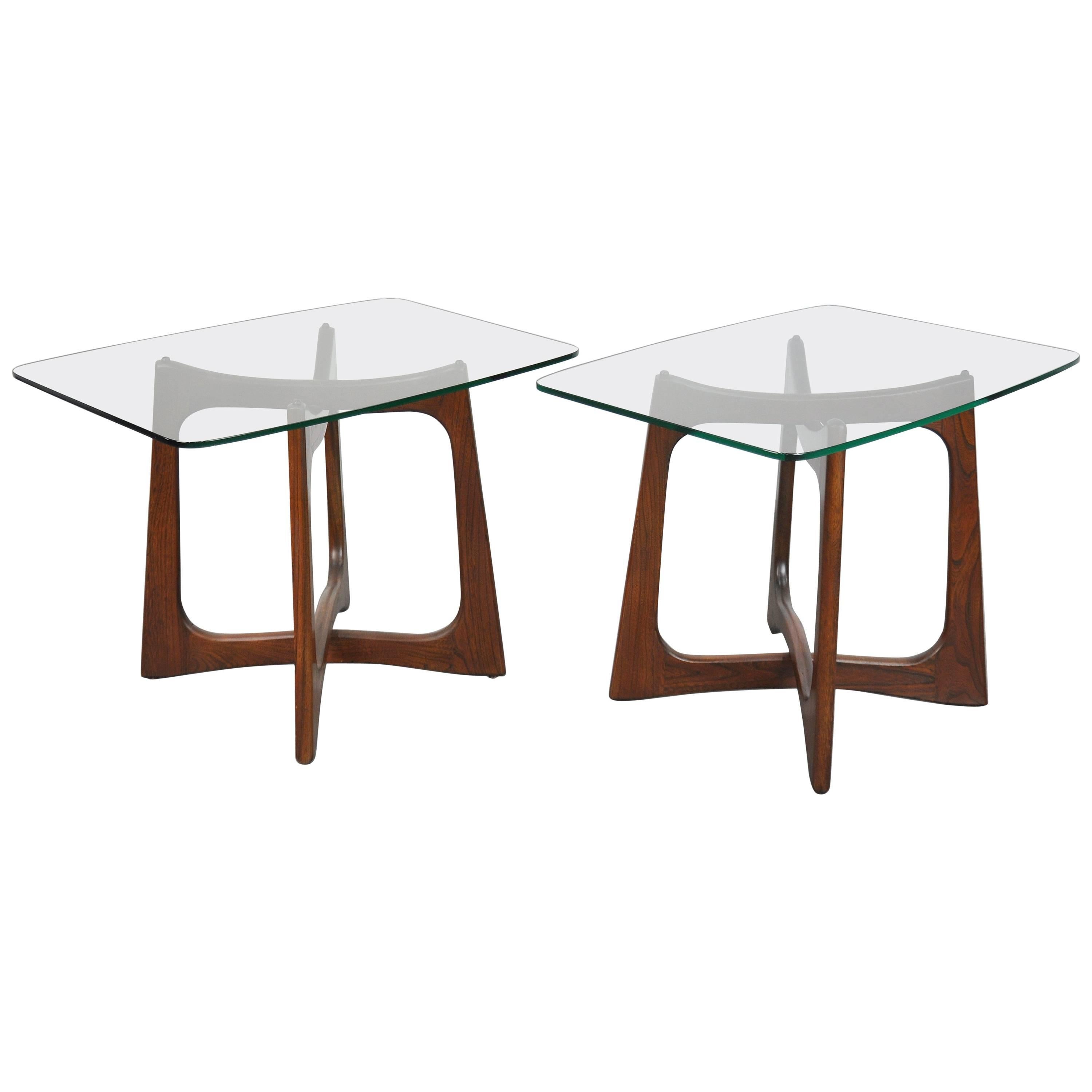 Pair of Adrian Pearsall for Craft Associates Walnut Side Tables