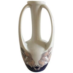 Royal Copenhagen Art Nouveau Vase with Three Handles #290/60B