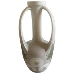 Royal Copenhagen Art Nouveau Three Handle Vase with Dandelion Motif #342/60B