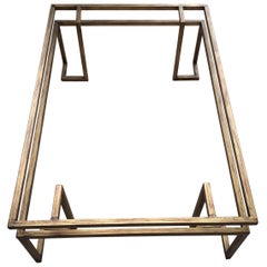 Mid Century Geometric Steel Coffee Table Base