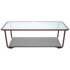 Roda Sunglass 002 Coffee Table for Outdoors in Glass and Powder Coated Aluminium