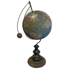 19th Century Globe with Moon
