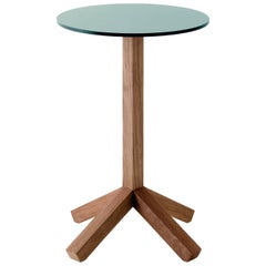 Roda Root 067 Outdoor Side or Coffee Table in Teak with Stone or Grey HPL Top