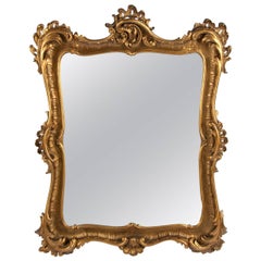 Carved Giltwood 19th Century Mirror