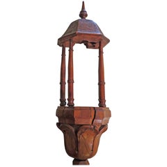19th Century Hand-Carved Oak Reliquary