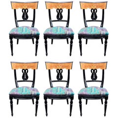 Six Neoclassical chairs circa 1970