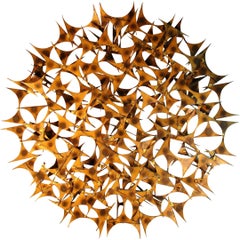 Modernist Brutalist Multidimensional Starburst Sculpture by Marc Weinstein