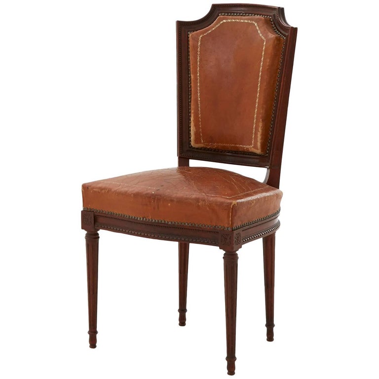 Spanish Leather Dining Chair At 1stdibs, Spanish Leather Dining Chairs