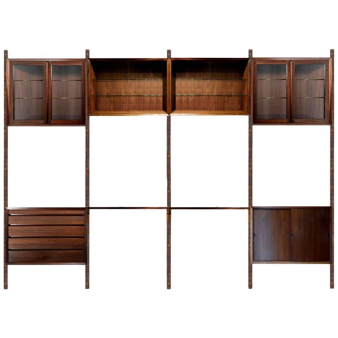 Royal System Wall Unit in Palisander by Poul Cadovius For Sale