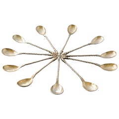 Antique Russian Demitasse Spoons