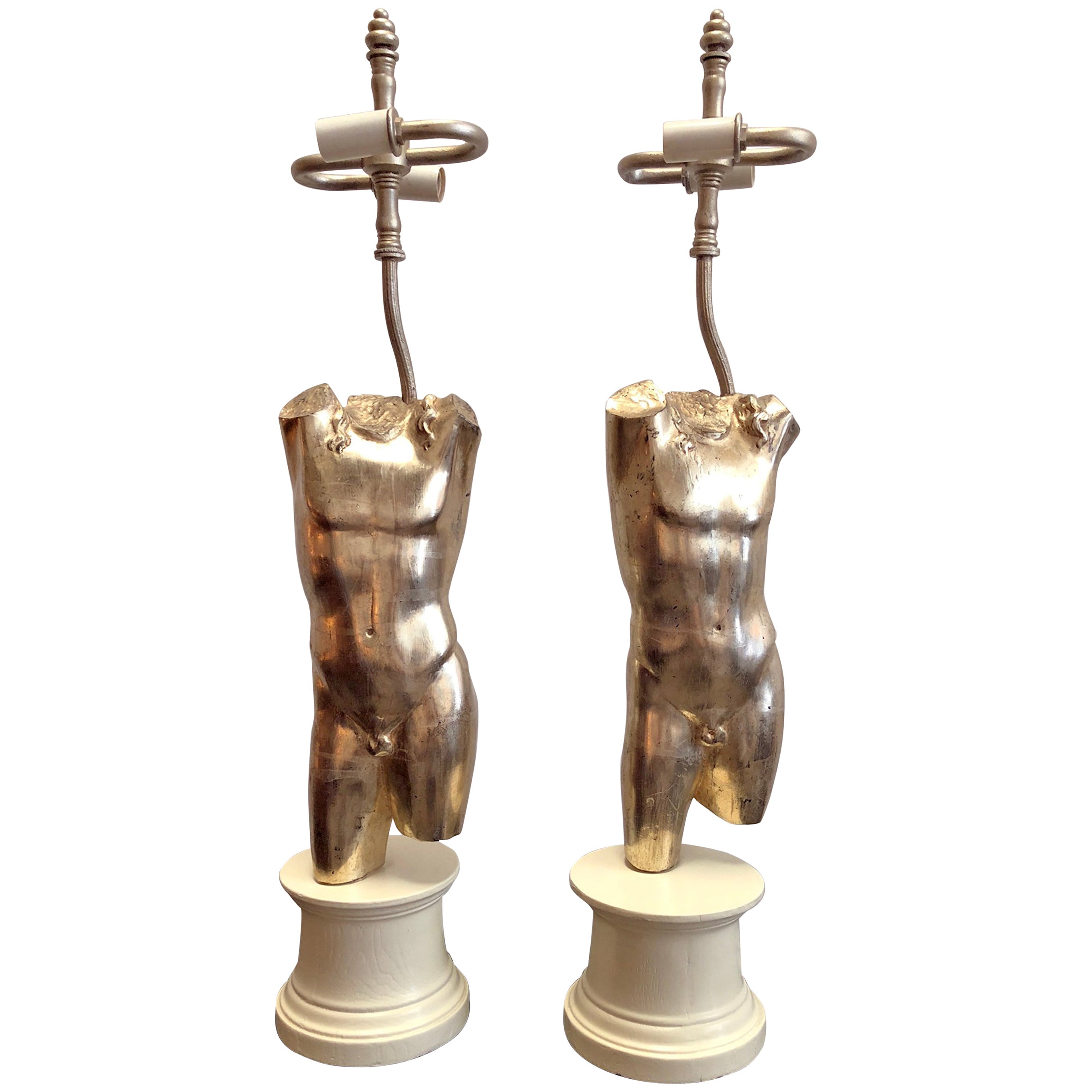 Nude Male Sculpture Lamp at 1stDibs