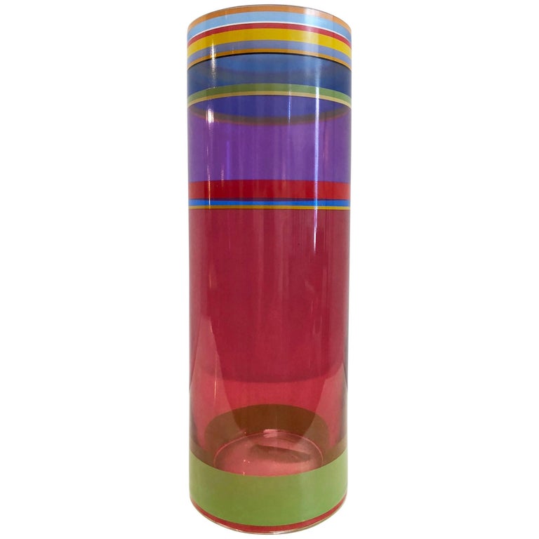 Signed Glass Vase by Rosenthal Studio Line by Nicholas Bodde at 1stDibs