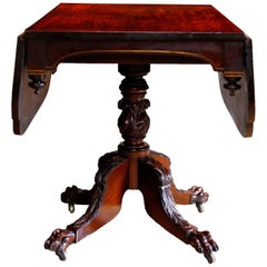 Antique American Federal Black Walnut Drop-Leaf Breakfast Table, circa 1825