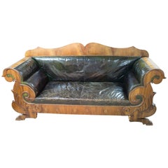 Original Antique Biedermeier Sofa, 1830s