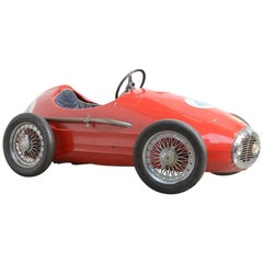 Vintage Grand Prix Ferrari Pedal Car by Giordani, Italy.