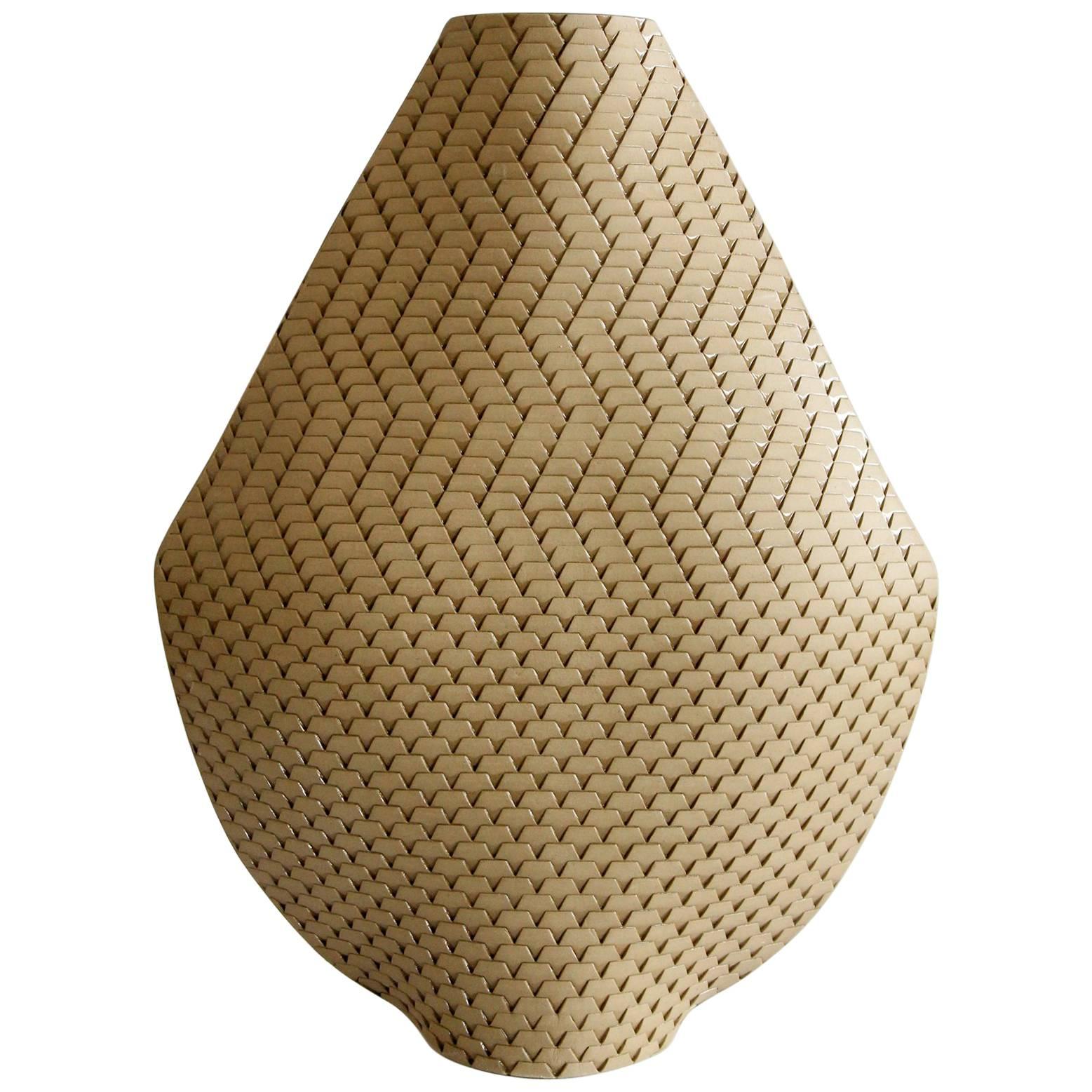Akan K25 by Hélène Morbu, Limited Edition Handmade Ceramic Vase, France For Sale