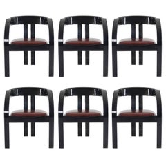 Elisa Chairs by Giovanni Bassi for Poltronova, Set of Six