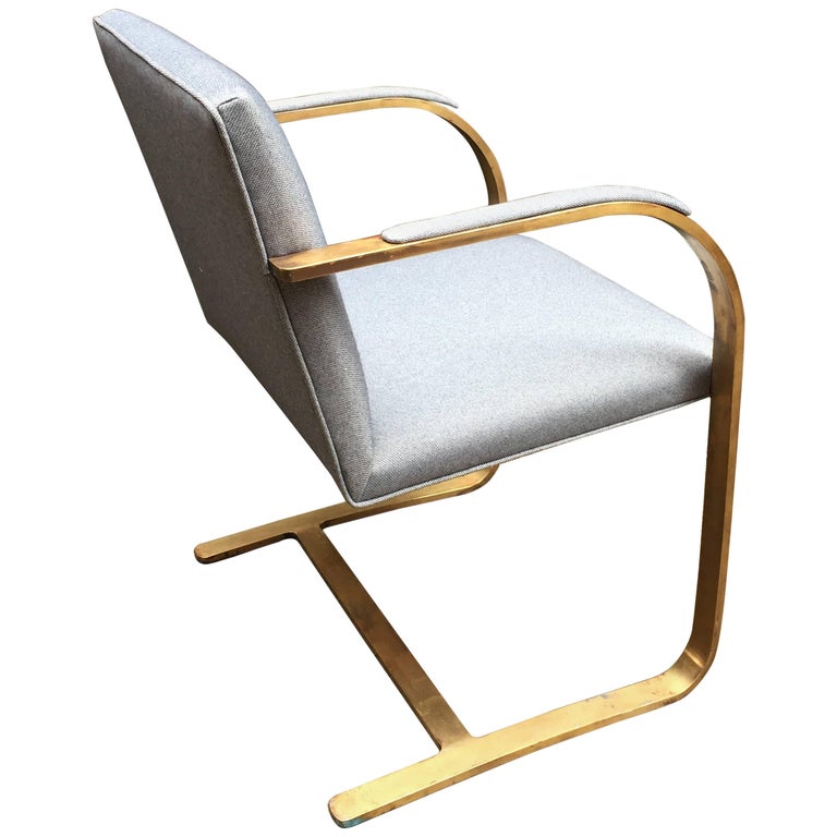 Bronze Flat Bar Brno Chair at 1stDibs