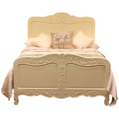 Antique Cream Painted Bedstead - WD18