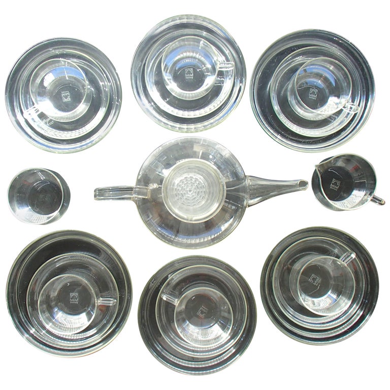 MidCentury Modern Tea Set by Ilse Decho by Schott, Jena for Six For