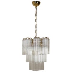 Ceiling Lamp Designed for Venini Metal Gilded Brass Vintage, Italy, 1970s Ceiling Lamp Designed for Venini Metal Gilded Brass Vintage, Italy, 1970s