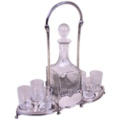 Art Nouveau Liquor Set by WMF, Germany, circa 1910