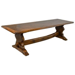 Large Antique Refectory Table, 17th Century Taste, English Oak, Edwardian c.1910