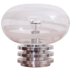 Vintage Doria Space Swirl Murano Glass Table Lamp, 1960s, Germany