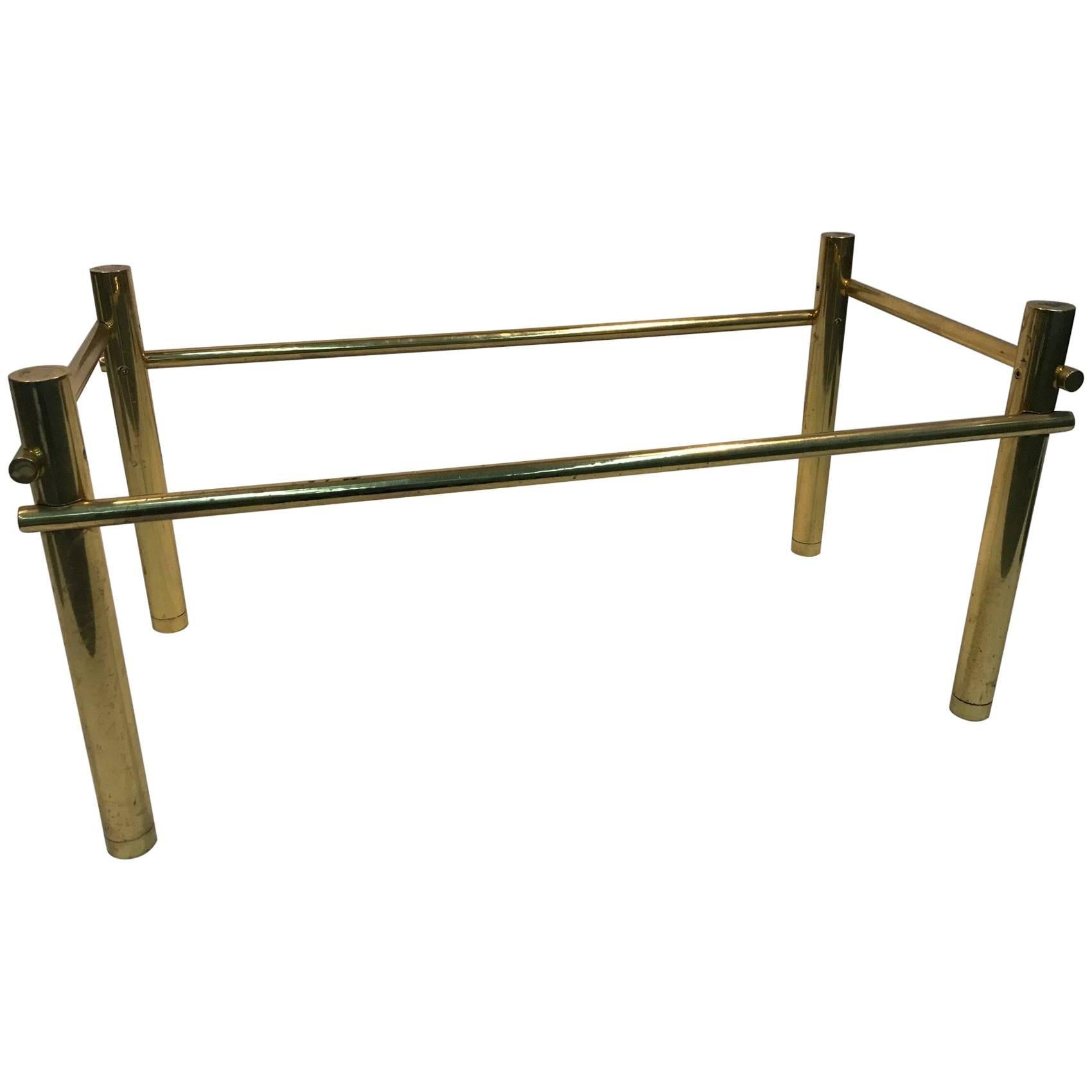 Brass Italian Coffee Table or Accent Table For Sale