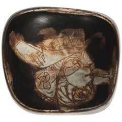 Eugène Fidler, Decorative Ceramic Bowl or Vide Poche
