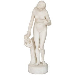 'Eve', Biblical Marble Figure by Claude Michaud