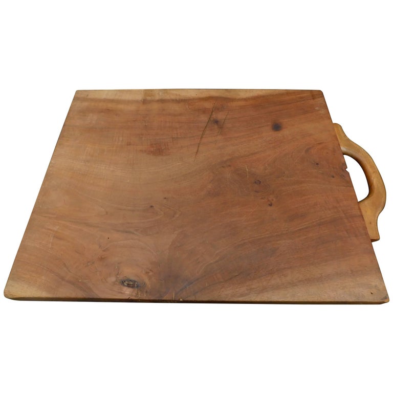 French Wild Cherry Wood Cutting board Made From One Wide Plank. at 1stDibs