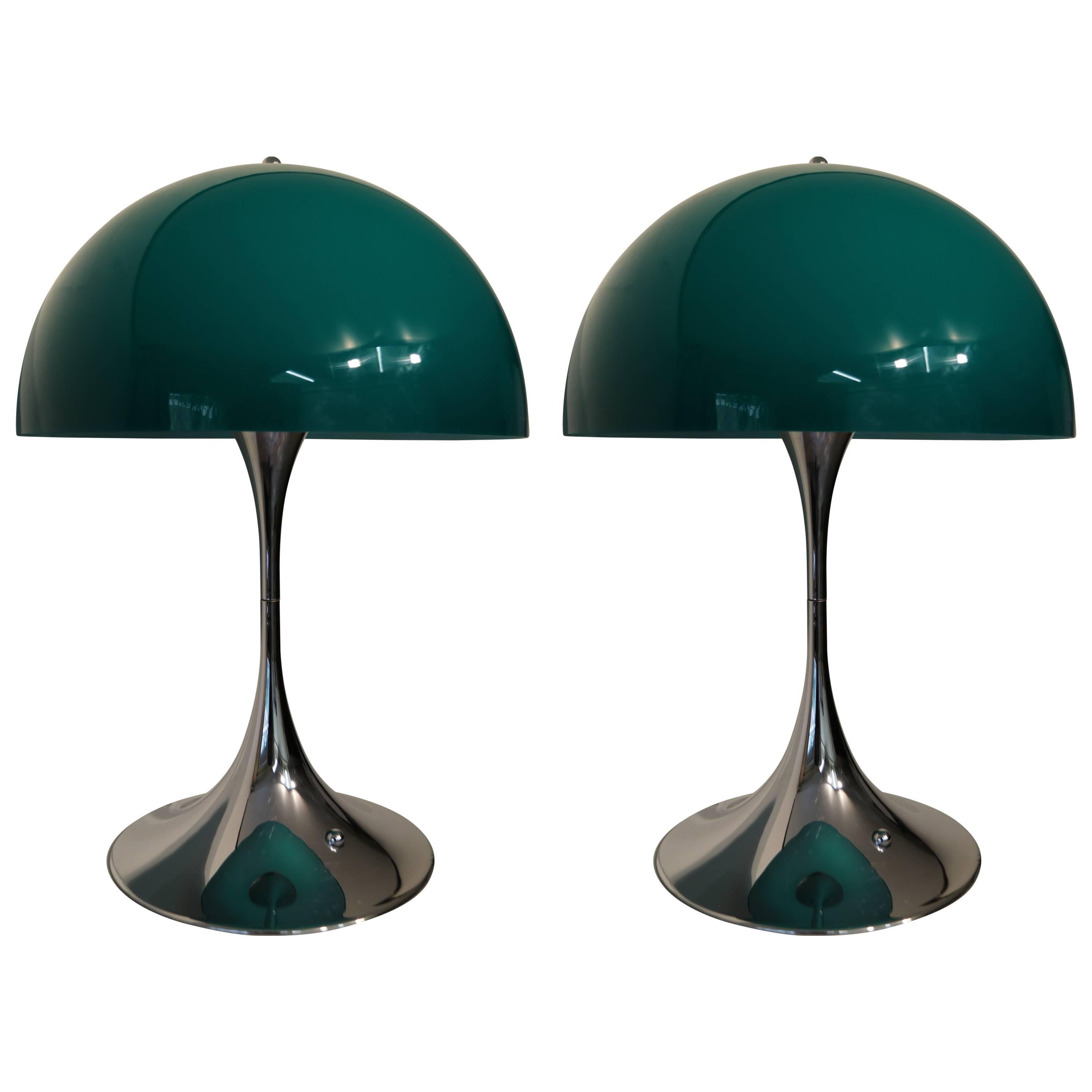 Verner Panton "Panthella" First Edition in Green and Chrome, 1 available