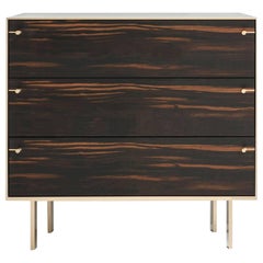 Ingemar Cabinet / End Table in African Ebony and Bronze