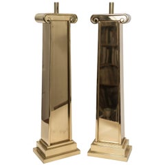 Pair of Chapman Brass Table Lamps