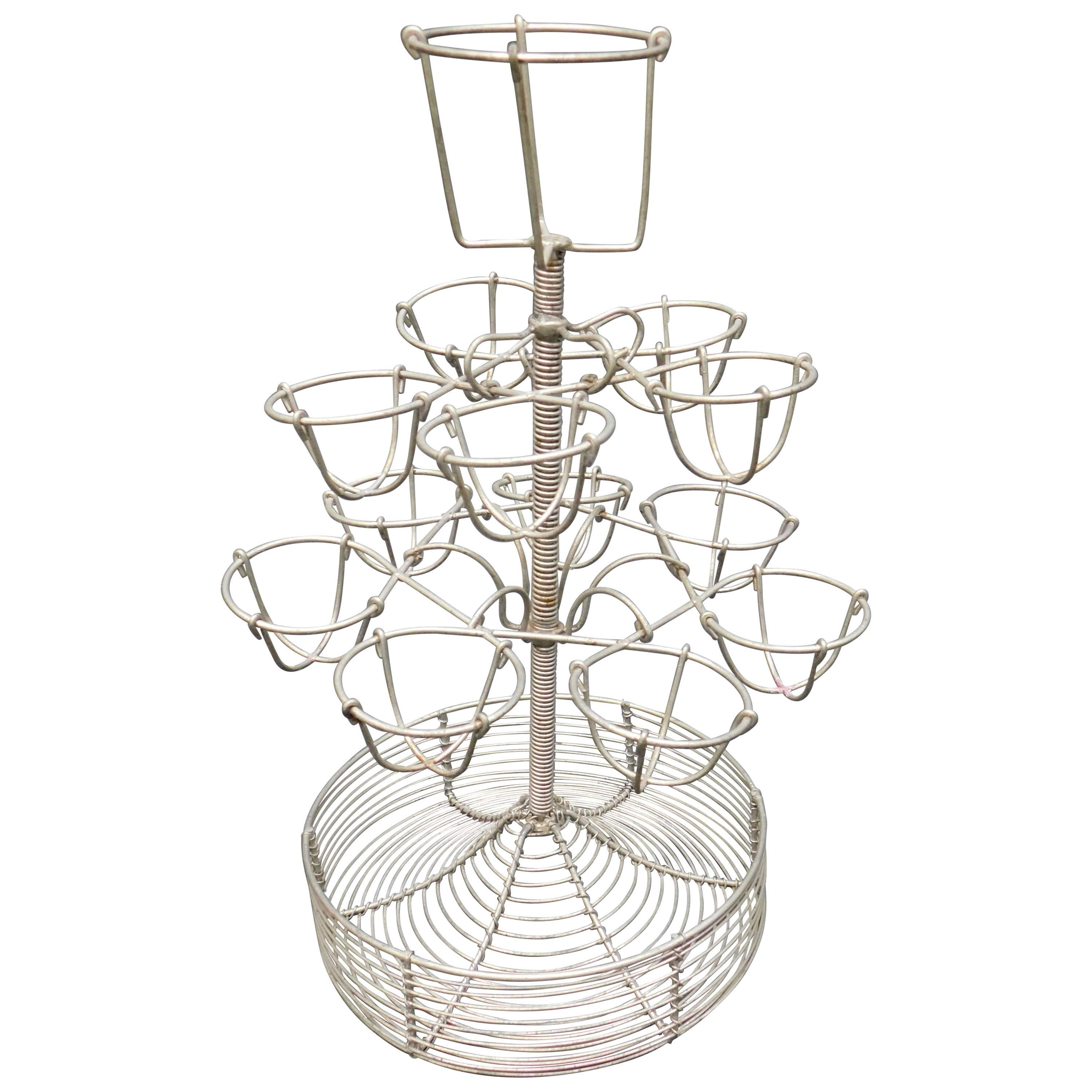 French Wirework Bar Stand For Boiled Eggs