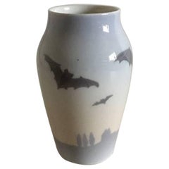 Royal Copenhagen Art Nouveau Bat Vase #225/88B