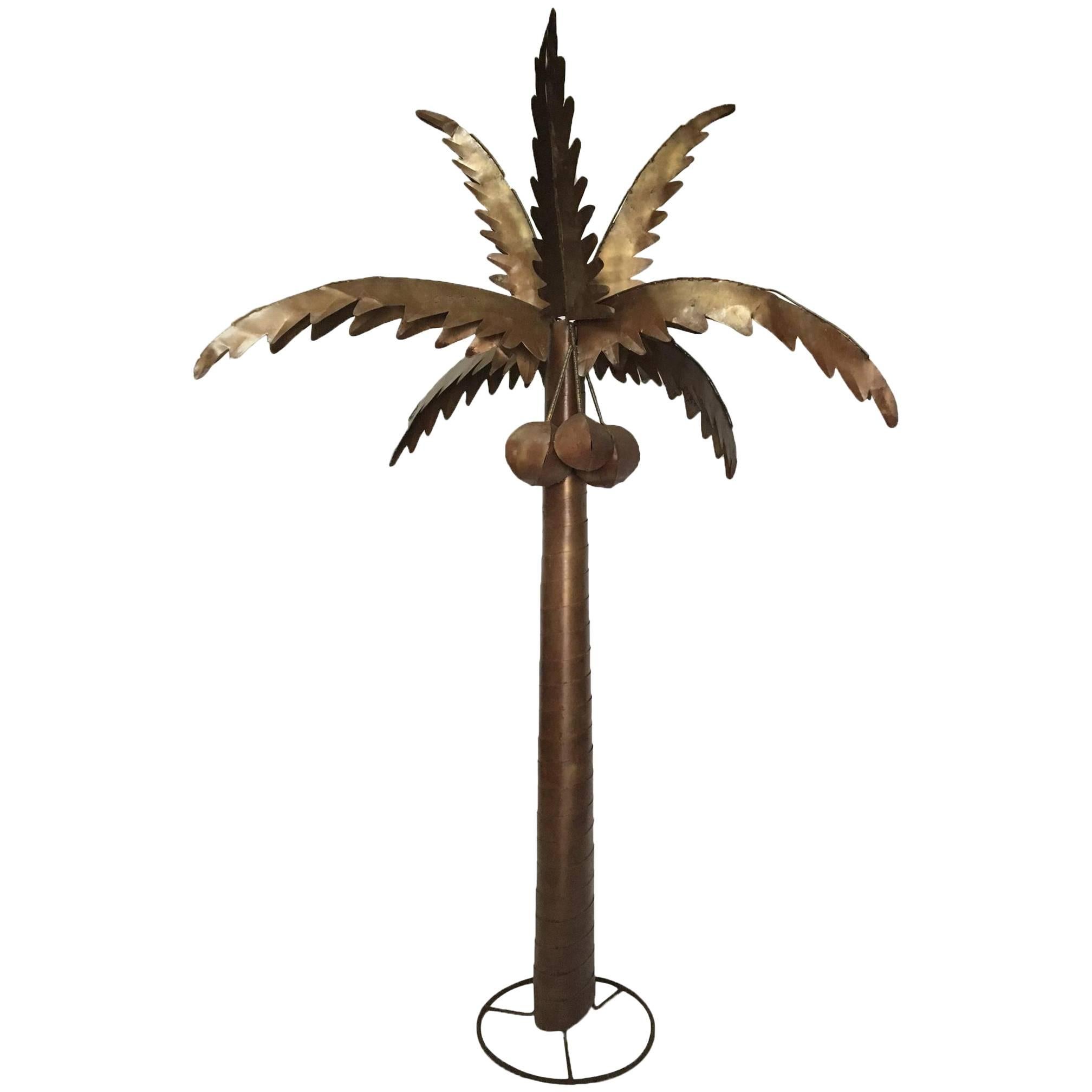 Monumental Metal Palm Tree Sculpture