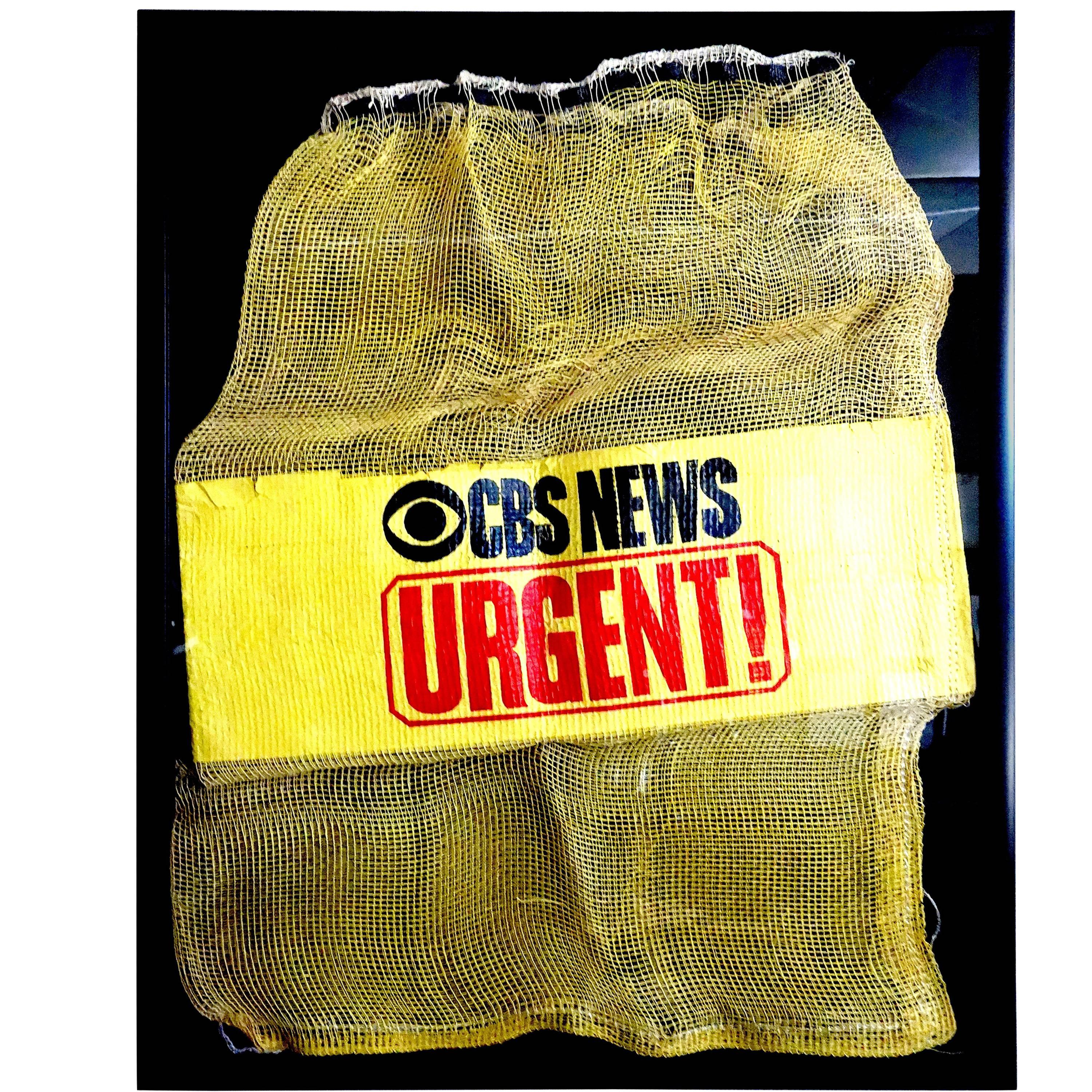 CBS News News Film Courier Transport Pouch Circa Mid-20th Century, Bold For Sale