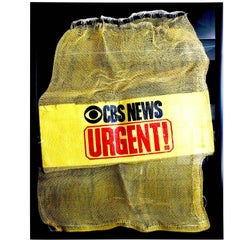 CBS News News Film Courier Transport Pouch Circa Mid-20th Century, Bold