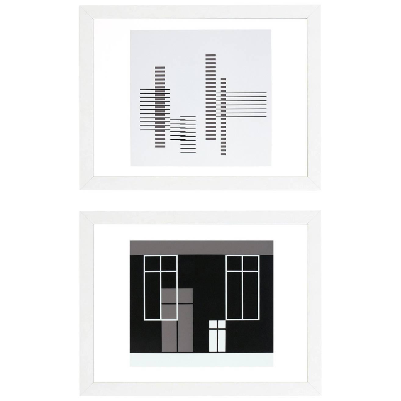 Lithographies abstraites de Josef Albers de la formulation et de l'articulation