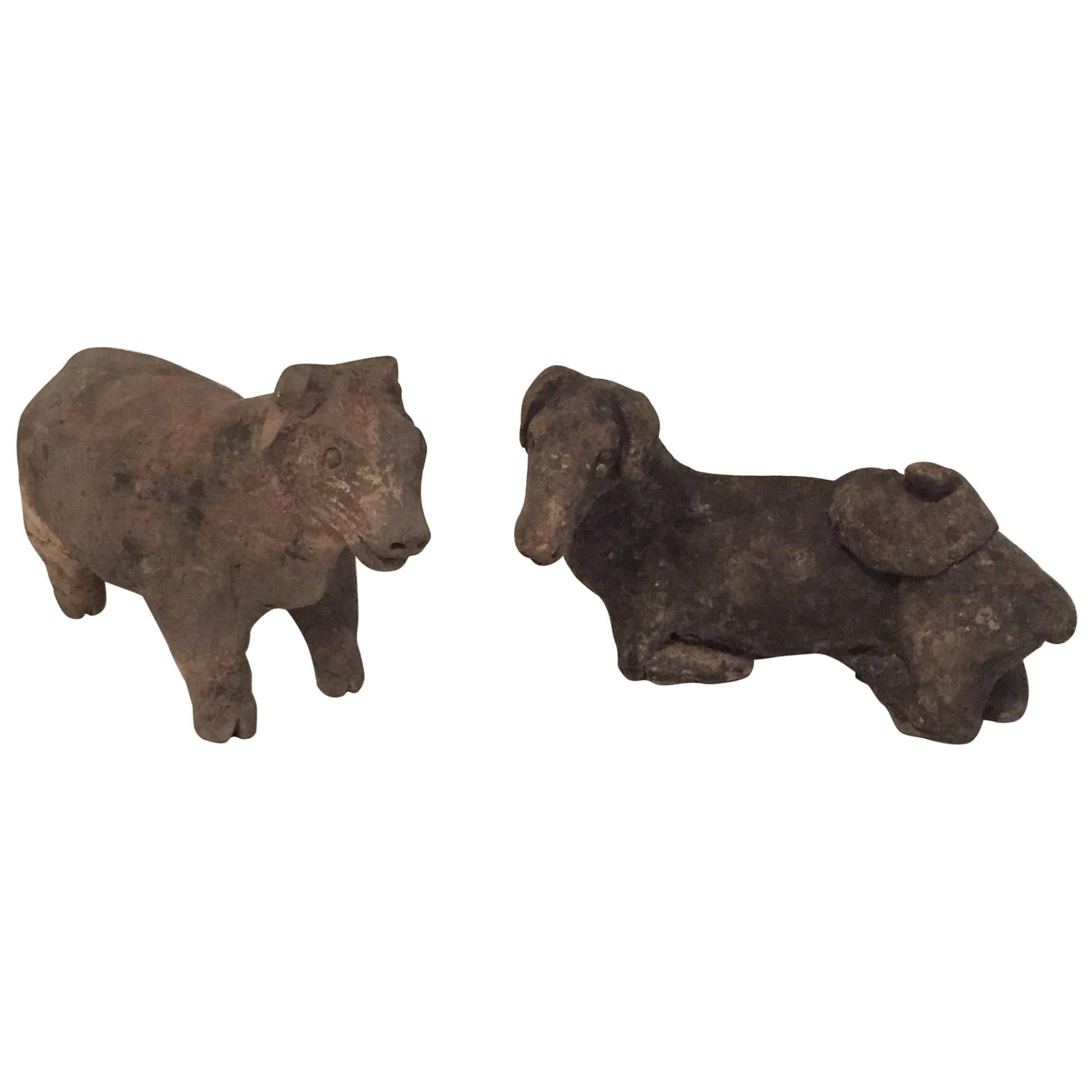 Pair of Han Dynasty Animals For Sale
