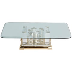 Jeffrey Bigelow "Towers" Lucite Coffee Table, circa 1970