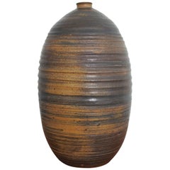 Mid Century Large Studio Pottery Vase, USA 1960s