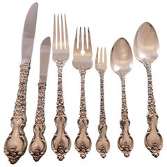 Du Barry by International Sterling Silver Flatware Service for 8 Set 67 Pieces