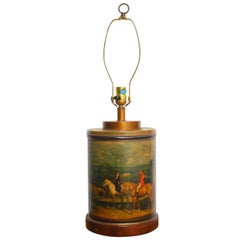 Frederick Cooper Equestrian Tea Canister Table Lamp
